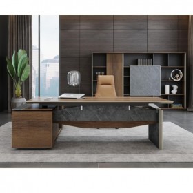 辦公桌老板桌   簡(jiǎn)約現(xiàn)代辦公桌椅組合   辦公室家具總裁桌子單人經(jīng)理桌