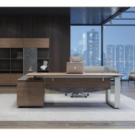 老板桌辦公桌椅組合    簡約現(xiàn)代職員主管桌經(jīng)理桌    辦公室商用加厚班臺(tái)