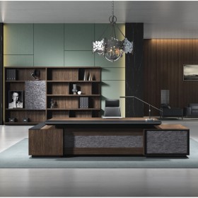 簡約現(xiàn)代老板桌椅組合  總裁桌經(jīng)理主管辦公桌  板式大班臺(tái)辦公桌