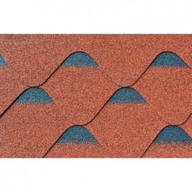 陽光橙 波紋型 瀝青瓦 工廠直銷 國內供應  環(huán)保屋頂