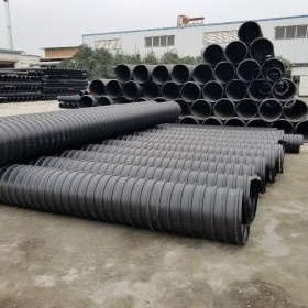 都得利 高密度聚乙烯鋼帶波紋管批發(fā)型號dn400  hdpe鋼帶螺旋增強波紋管專業(yè)生產(chǎn)