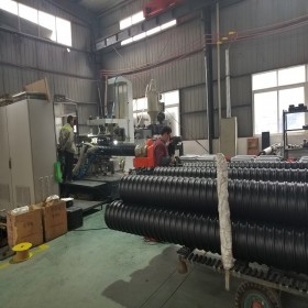 都得利 高密度聚乙烯鋼帶波紋管價格型號dn600  hdpe鋼帶增強螺旋波紋管型號dn400