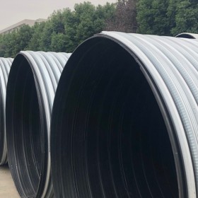 四川HDPE鋼塑復合管，pe鋼塑復合纏繞排水管生產(chǎn)廠家