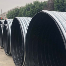 成都HDPE鋼塑復合纏繞排水管，pe鋼塑復合纏繞排水管生產(chǎn)廠家