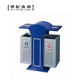 分類垃圾桶雙桶萬達廣場款戶外果皮箱學校企業(yè)單位不銹鋼垃圾桶