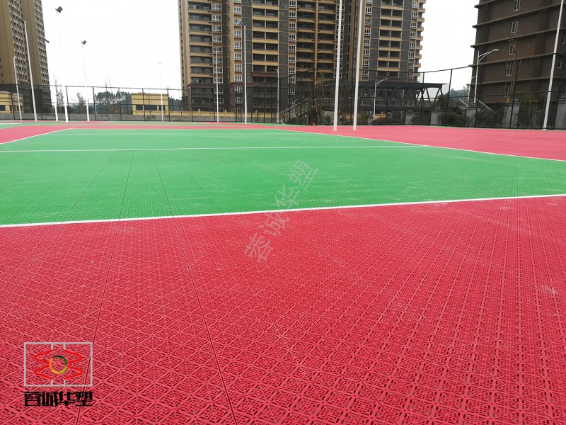 懸浮式運動拼裝地板 蓉誠華塑倍力健S200 游泳池室內室外懸浮拼裝 籃球場地板 羽毛球場塑膠地板 運動場地