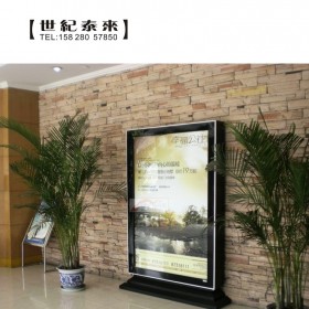 定做LED滾動(dòng)換畫(huà)面廣告燈箱 戶(hù)外立式落地式不銹鋼廣告燈箱 廠直銷(xiāo)