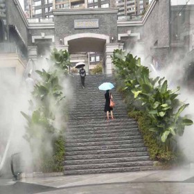 重慶廣場噴霧造景降溫降塵設(shè)備