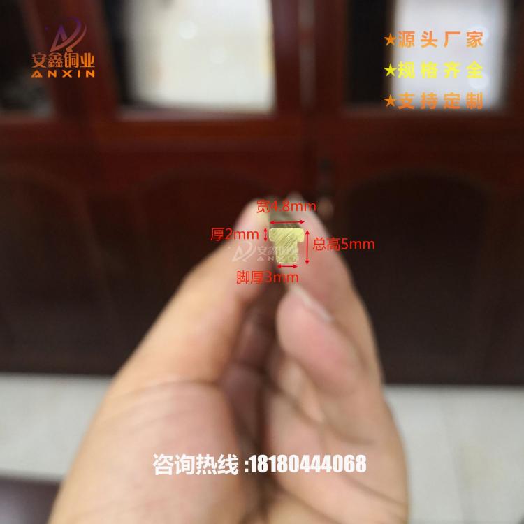 廠家直銷(xiāo) t型銅條 地板嵌銅條 家具鑲嵌銅條 地磚分隔裝飾銅條