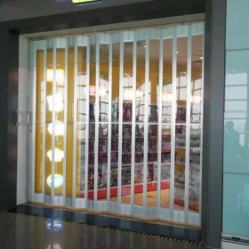 pvc透明折疊門簾 透明軟門簾  耐低溫軟門簾透明磁吸門簾商場車間折疊軟門簾價格