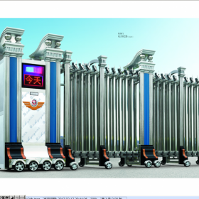 瀘州訂做不銹鋼電動伸縮門  不銹鋼電動伸縮門價(jià)格 不銹鋼伸縮門廠家 瀘州不銹鋼電動伸縮門廠家