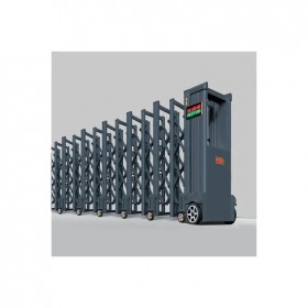 伸縮門(mén) 不銹鋼材質(zhì) 電動(dòng)遙控可定制 學(xué)校園區(qū)可用 廠(chǎng)家直發(fā)