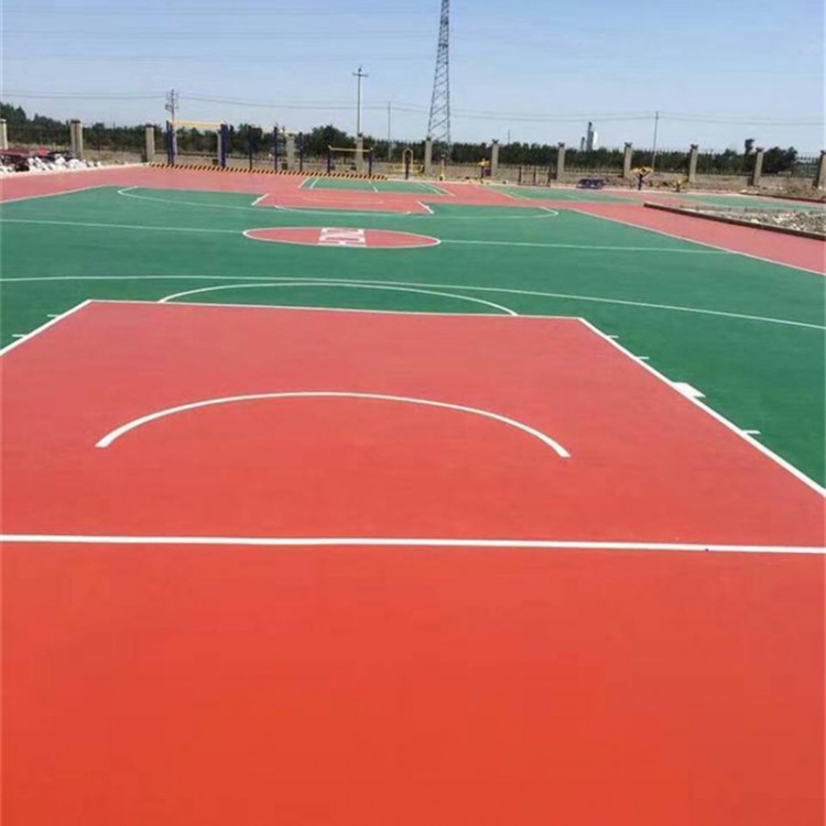 彭州PU硅膠彈性球場價格 室內(nèi)外球場施工 硅pu球場施工工程公司