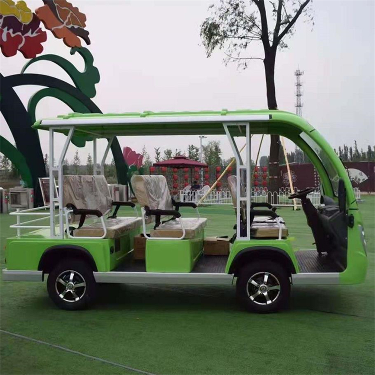 成都現(xiàn)貨電動觀光車 廠家直銷 綠色電動車 9座