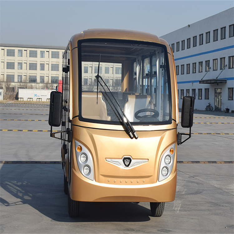 中菲宜達(dá)金色觀光車 A11F電動車載員11人 行駛速度可調(diào)控