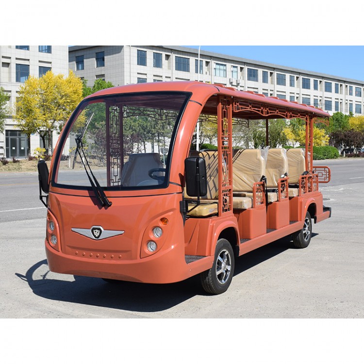 仿古風(fēng)接待車 景區(qū)觀光車 電動車 充電快 續(xù)航強(qiáng) 耐力足