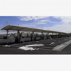成都膜結(jié)構(gòu)車棚  膜結(jié)構(gòu)公交車停車棚 提供免費(fèi)施工 上門(mén)安裝服務(wù)