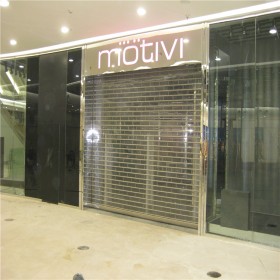 眉山電動(dòng)卷簾門制作廠家 承接安裝商場電動(dòng)水晶卷簾門 鋁合金折疊門透明折疊門