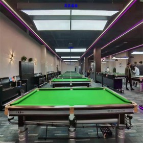 中青賽比賽臺球桌星爵T5   斯諾克球臺   黑八美式鋼庫型臺球室商用桌球臺