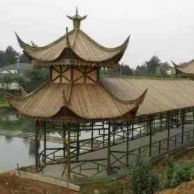 四川竹涼亭建筑工程 景區(qū)竹亭定制施工 造型設計