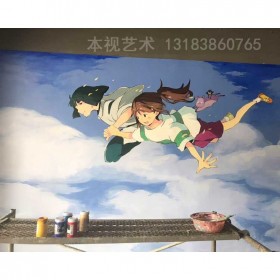 墻體彩繪公司成都手繪壁畫原創(chuàng)設計繪制