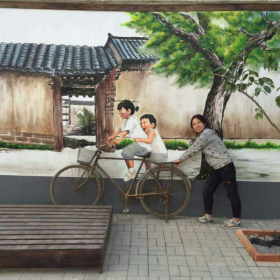 采用品牌顏料 成都墻繪公司室外質保5年以上 室內(nèi)質保10年