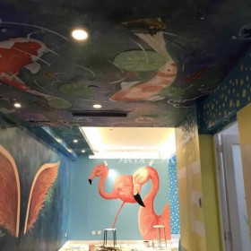 讓您的墻面火起來 成都墻繪公司 效果圖復(fù)原度95%以上