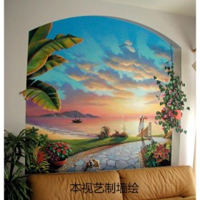 成都墻繪壁畫工廠 家裝室內(nèi)背景墻墻體彩繪 原創(chuàng)設(shè)計