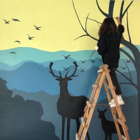 室內(nèi)墻體彩繪報價找本視 實在價格做優(yōu)質(zhì)墻繪  清單式報價 拒絕糊弄