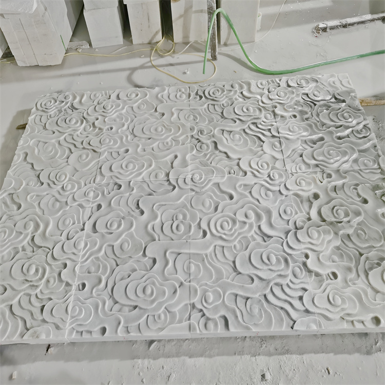 四川漢白玉石雕 祥云浮雕定制