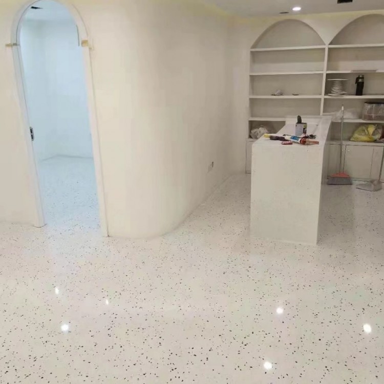 無機水磨石地板磚 客廳通體商場地磚 無機水磨石施工