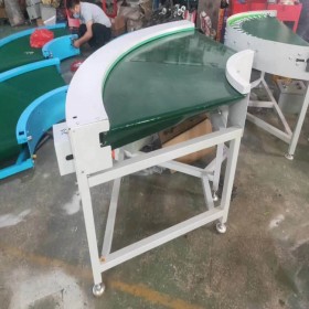 爬坡流水線傳送帶 快遞食品提升輸送帶 環(huán)形皮帶轉(zhuǎn)彎機小型輸送機