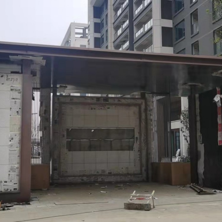 鋼好美園林大區(qū)鋼結構大門  不銹鋼工程 支持定制加工