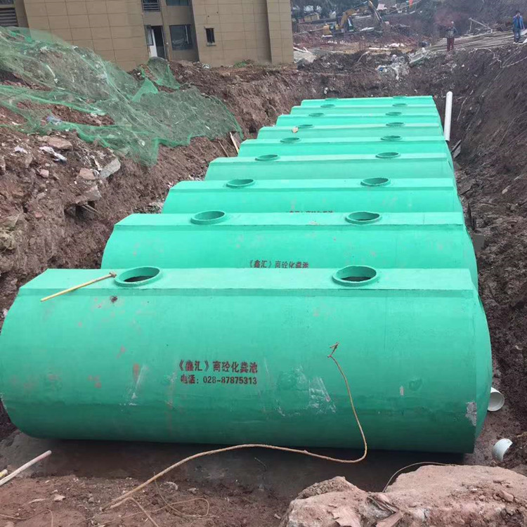 匯鑫融 成都玻璃鋼化糞池生產(chǎn)廠家 成品生化池隔油池12-25-50-100立方 支持來圖定制