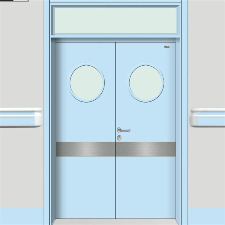 手術(shù)室電動(dòng)腳踏感應(yīng)氣密門醫(yī)院雙門禁 自動(dòng)平移門醫(yī)療專用