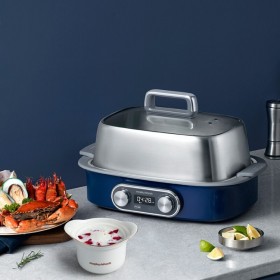 摩飛極速電蒸鍋 摩飛MR1168隔水蒸燉鍋 雙層家用多功能大容量蒸汽鍋 可預(yù)約定時