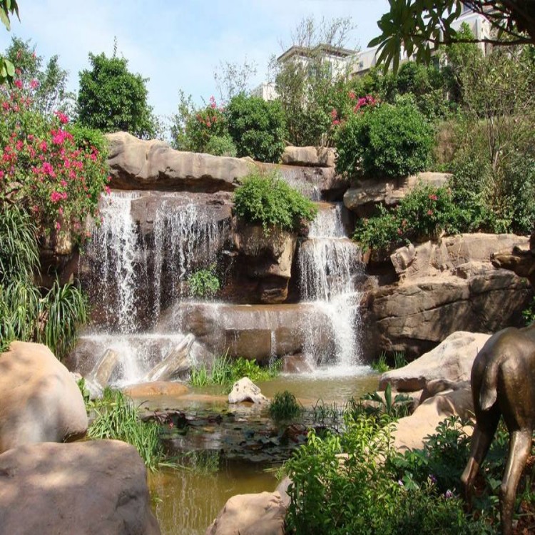 專業(yè)承接庭院園林景觀工程項目 噴水假山景觀制作施工廠家