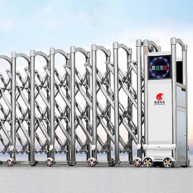 四川阿壩電動(dòng)伸縮門 廠家直銷不銹鋼自動(dòng)門  涼山折疊電動(dòng)大門智能無軌伸縮門