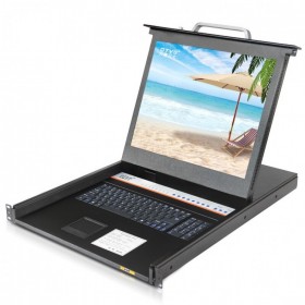 DTVS 大唐衛(wèi)士 四川成都 分銷(xiāo)服務(wù)商 DL1908-B KVM切換器8口19英寸顯示屏 機(jī)架式KVM切換器 四合一