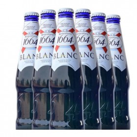 法國進(jìn)口 克倫堡凱旋1664白啤酒250ml*24瓶 原味進(jìn)口啤酒