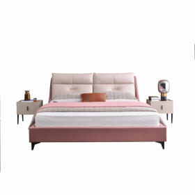 成都輕奢現(xiàn)代簡(jiǎn)約羽絨靠包1.8米雙人科技布軟床家具