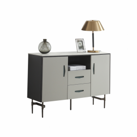 極簡巖板餐邊柜 現(xiàn)代時尚實(shí)木儲物入戶玄關(guān)柜