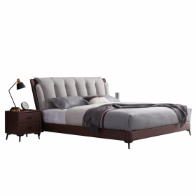 成都美奢漫新款現(xiàn)代極簡(jiǎn)輕奢科技布1.8米雙人布藝軟床家具