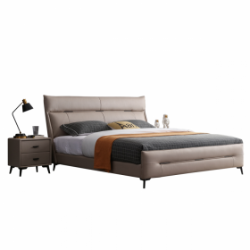 廣東品質(zhì)現(xiàn)代時(shí)尚輕奢極簡(jiǎn)免洗仿真皮科技布1.8米軟床成都家具