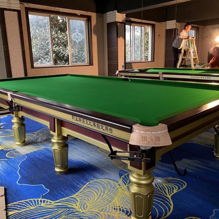 俱樂部用中式桌球案 商用成人標(biāo)準(zhǔn)型鋼庫臺(tái)球桌 健身用器材
