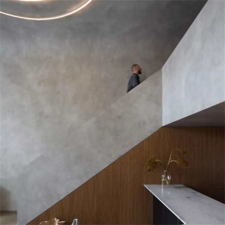 微水泥墻地一體 藝術(shù)涂料墻面漆民宿商業(yè)空間侘寂風 地面漆