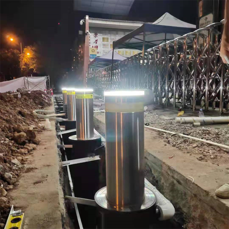 瑞思杰 路口擋車柱路樁 遠程遙控液壓擋車柱 全自動升降路樁