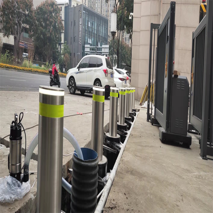 學(xué)校景區(qū)公園遠(yuǎn)程智能升降柱 防撞路樁半自動柱