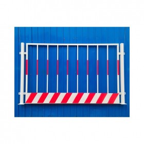 世紀(jì)經(jīng)緯基坑護欄 臨邊警示移動欄 工地臨時施工現(xiàn)場防護圍欄