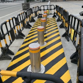 安世科品牌 昌都防撞柱樁 學校升降柱 硬質防沖撞設施